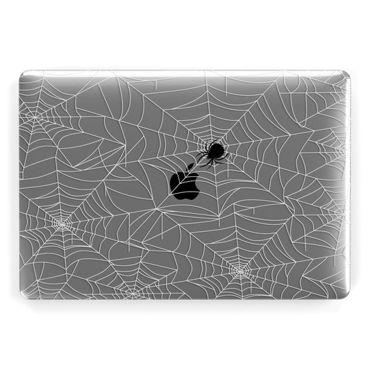 White Cobwebs with Transparent Background Apple MacBook Case