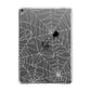 White Cobwebs with Transparent Background Apple iPad Grey Case