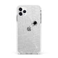 White Cobwebs with Transparent Background Apple iPhone 11 Pro Max in Silver with White Impact Case