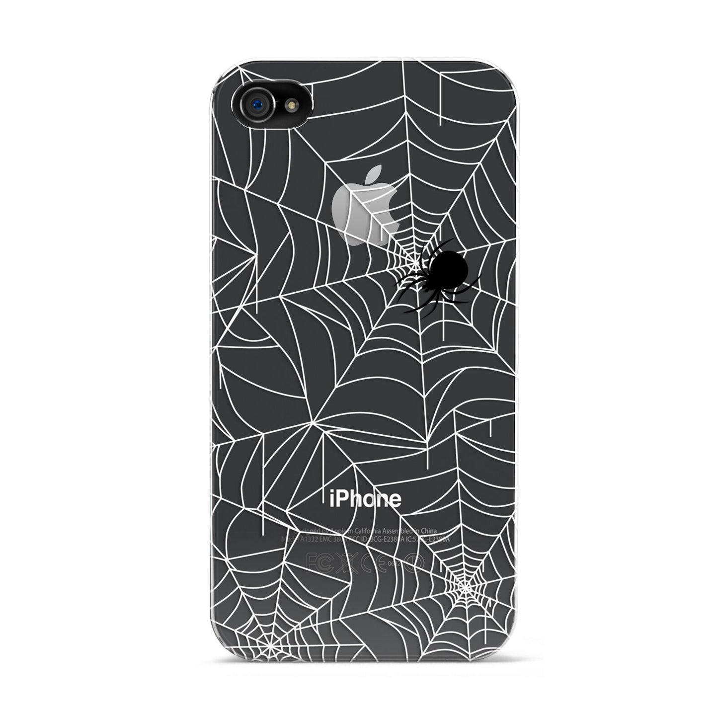 White Cobwebs with Transparent Background Apple iPhone 4s Case