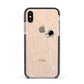 White Cobwebs with Transparent Background Apple iPhone Xs Impact Case Black Edge on Gold Phone