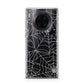 White Cobwebs with Transparent Background Huawei Mate 30 Pro Phone Case