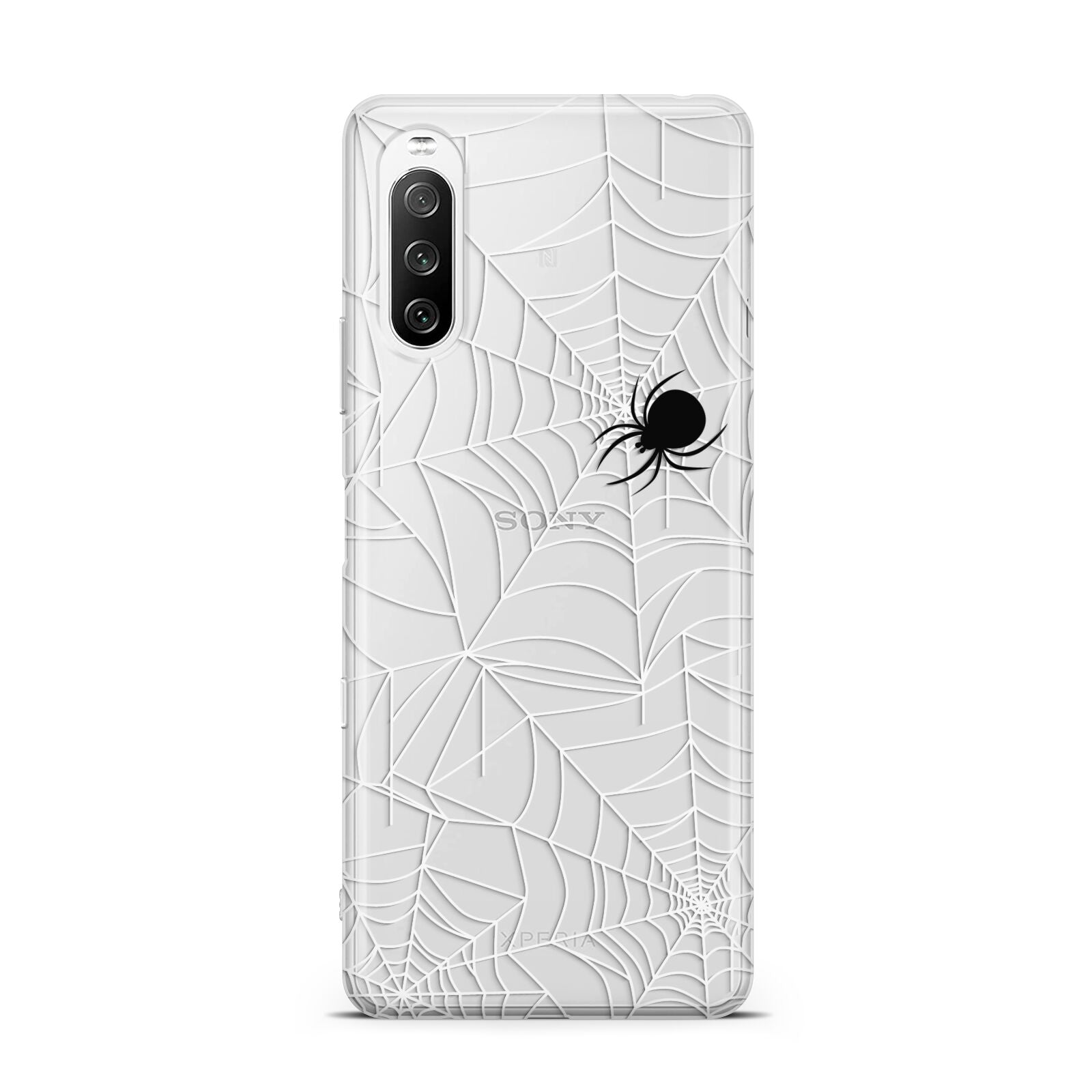 White Cobwebs with Transparent Background Sony Xperia 10 III Case