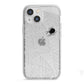 White Cobwebs with Transparent Background iPhone 13 Mini TPU Impact Case with White Edges