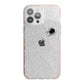 White Cobwebs with Transparent Background iPhone 13 Pro Max TPU Impact Case with Pink Edges