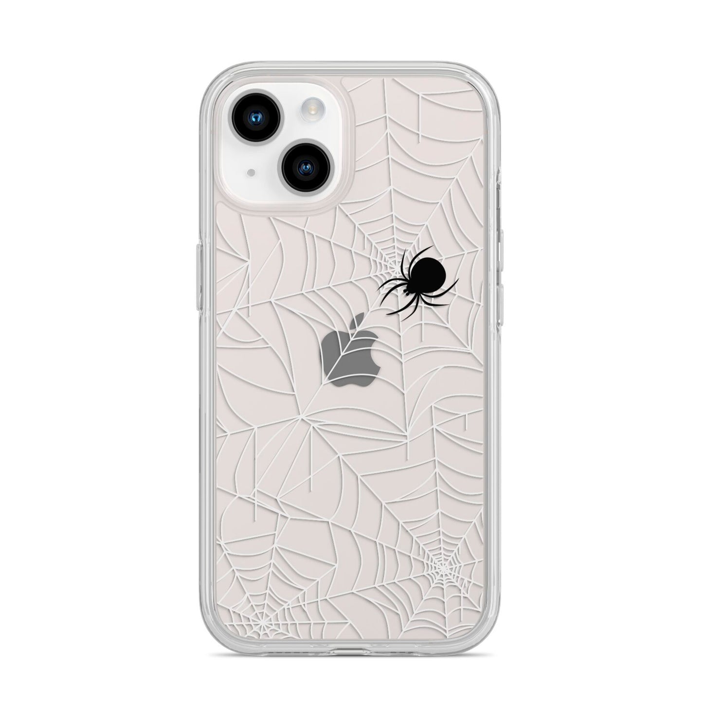 White Cobwebs with Transparent Background iPhone 14 Clear Tough Case Starlight