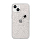 White Cobwebs with Transparent Background iPhone 14 Glitter Tough Case Starlight