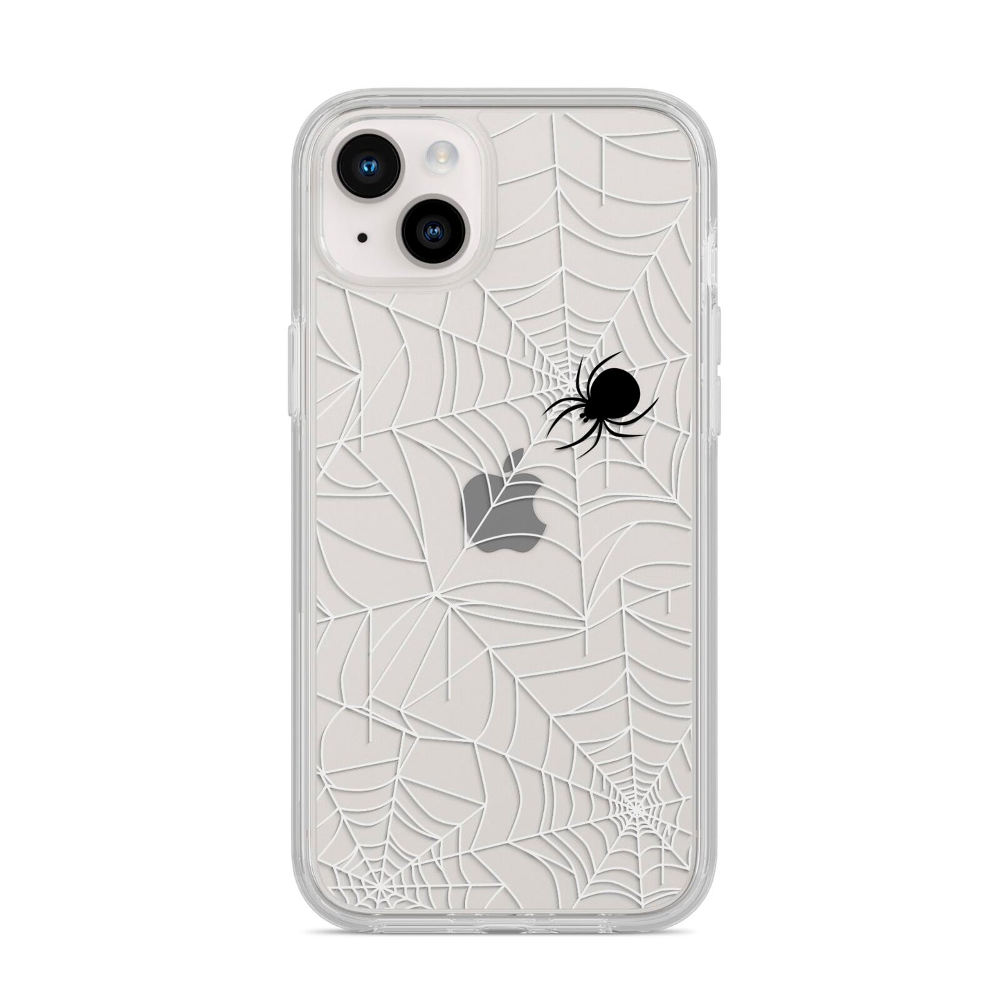 White Cobwebs with Transparent Background iPhone 14 Plus Clear Tough Case Starlight
