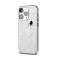 White Cobwebs with Transparent Background iPhone 14 Pro Clear Tough Case Silver Angled Image
