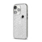 White Cobwebs with Transparent Background iPhone 14 Pro Glitter Tough Case Silver Angled Image