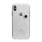 White Cobwebs with Transparent Background iPhone X Bumper Case on Silver iPhone Alternative Image 1