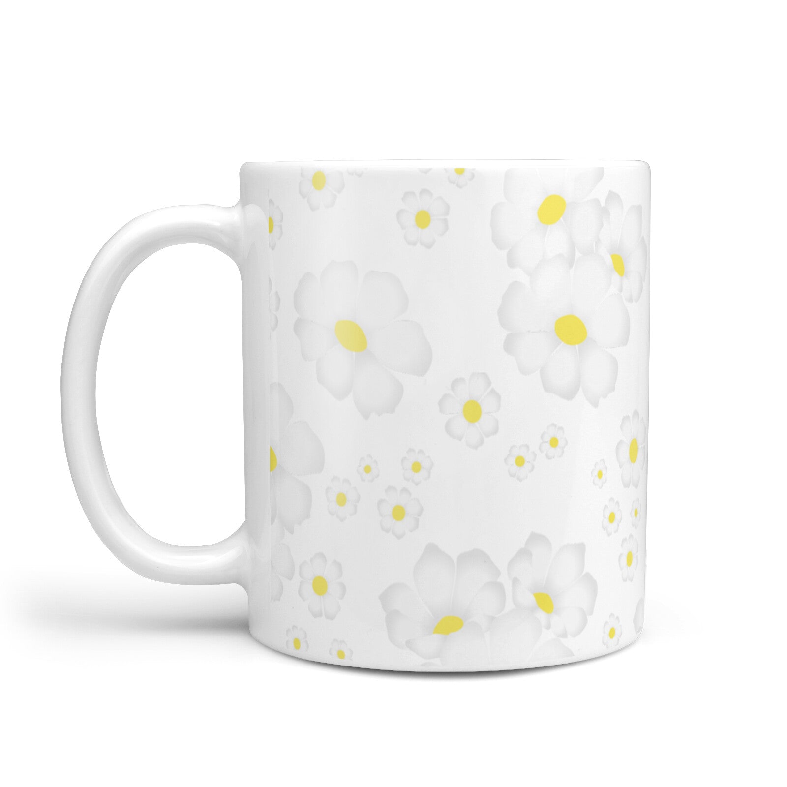 White Daisy Flower 10oz Mug Alternative Image 1