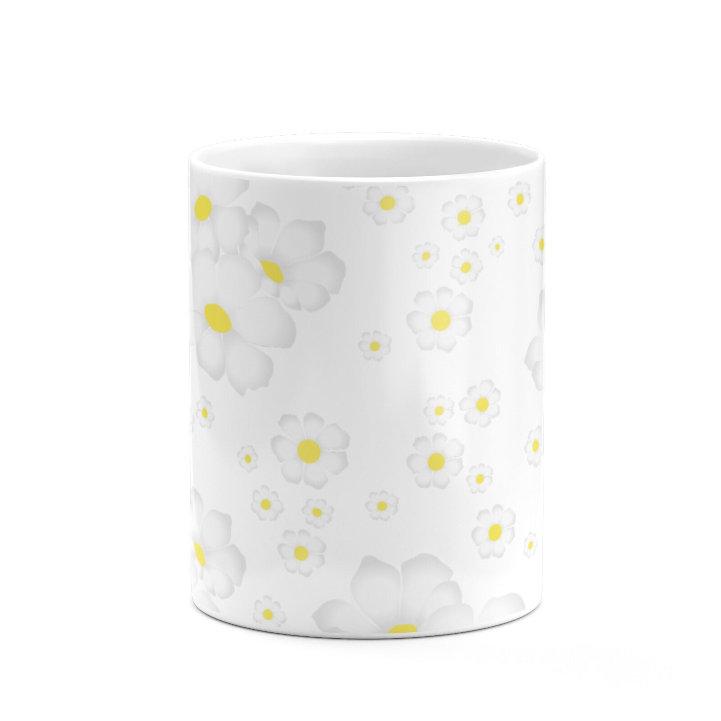 White Daisy Flower 10oz Mug Alternative Image 7