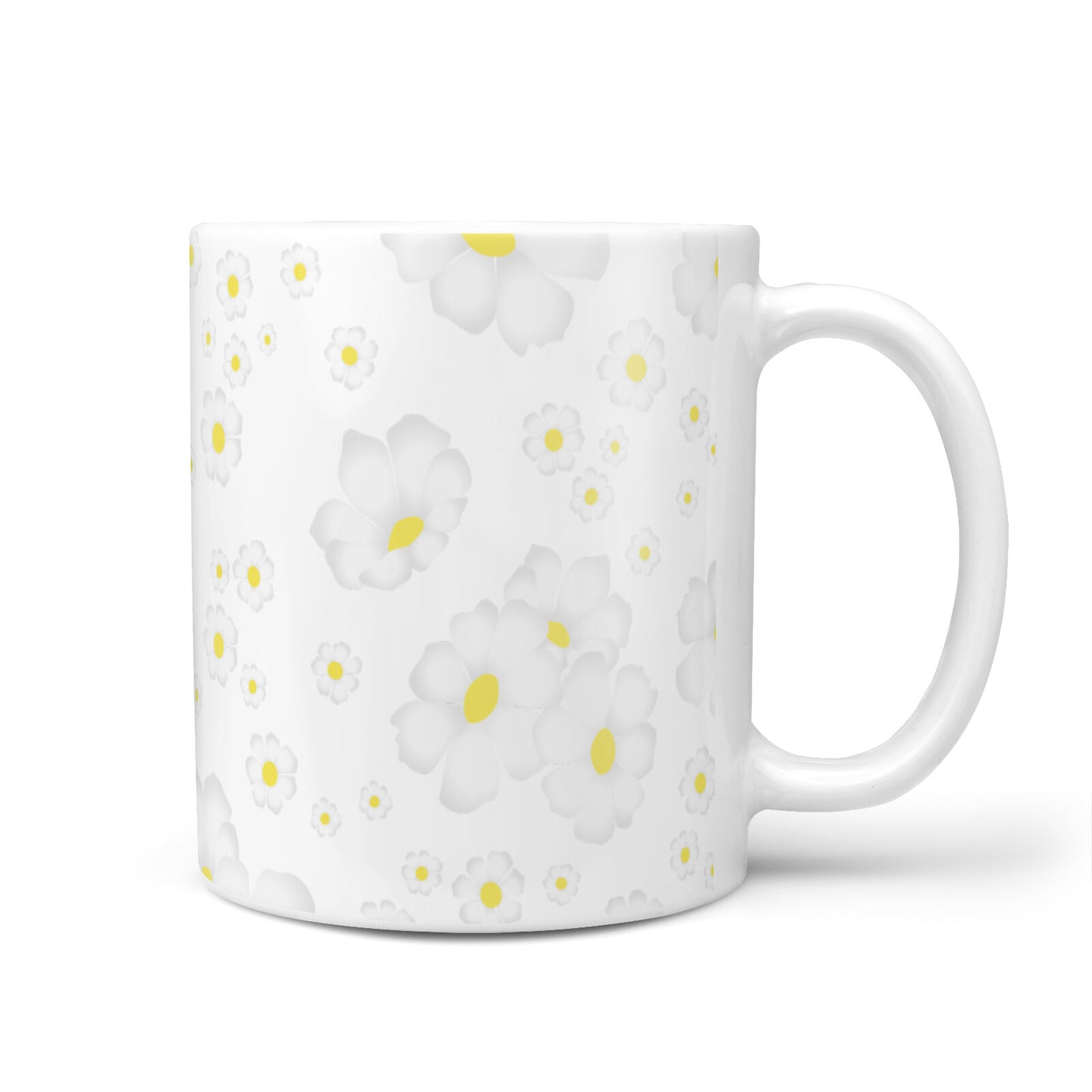 White Daisy Flower 10oz Mug