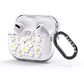 White Daisy Flower AirPods Glitter Case 3rd Gen Side Image