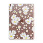 White Daisy Flower Apple iPad Rose Gold Case