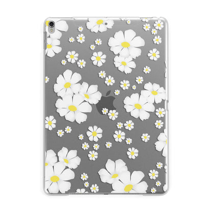 White Daisy Flower Apple iPad Silver Case