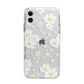 White Daisy Flower Apple iPhone 11 in White with Bumper Case