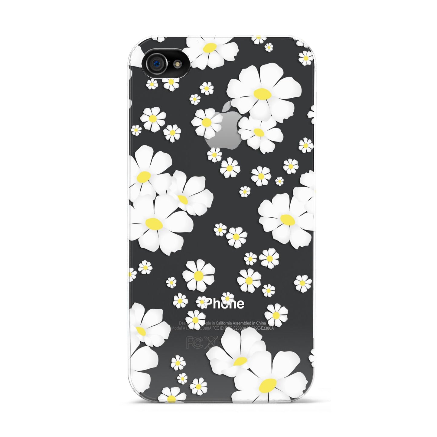 White Daisy Flower Apple iPhone 4s Case