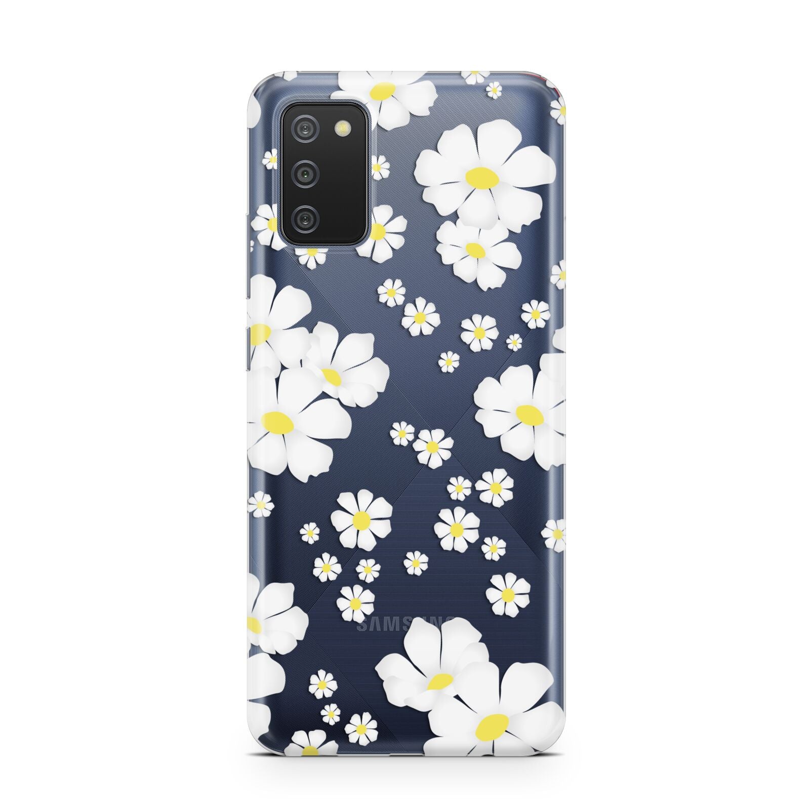 White Daisy Flower Samsung A02s Case