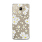 White Daisy Flower Samsung Galaxy A5 2016 Case on gold phone