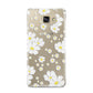White Daisy Flower Samsung Galaxy A9 2016 Case on gold phone