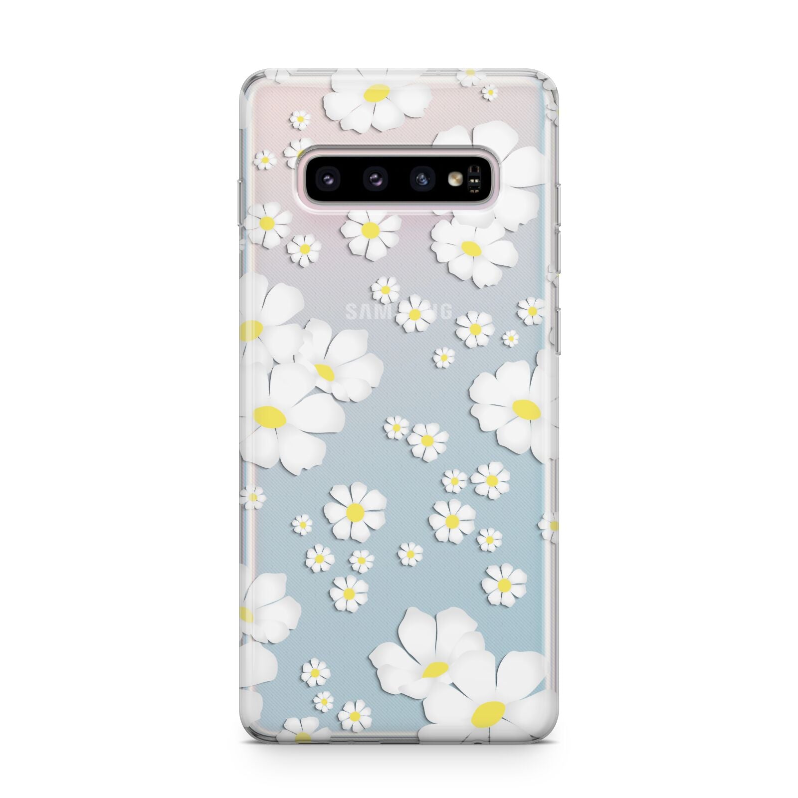 White Daisy Flower Samsung Galaxy S10 Plus Case