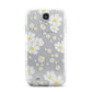 White Daisy Flower Samsung Galaxy S4 Case