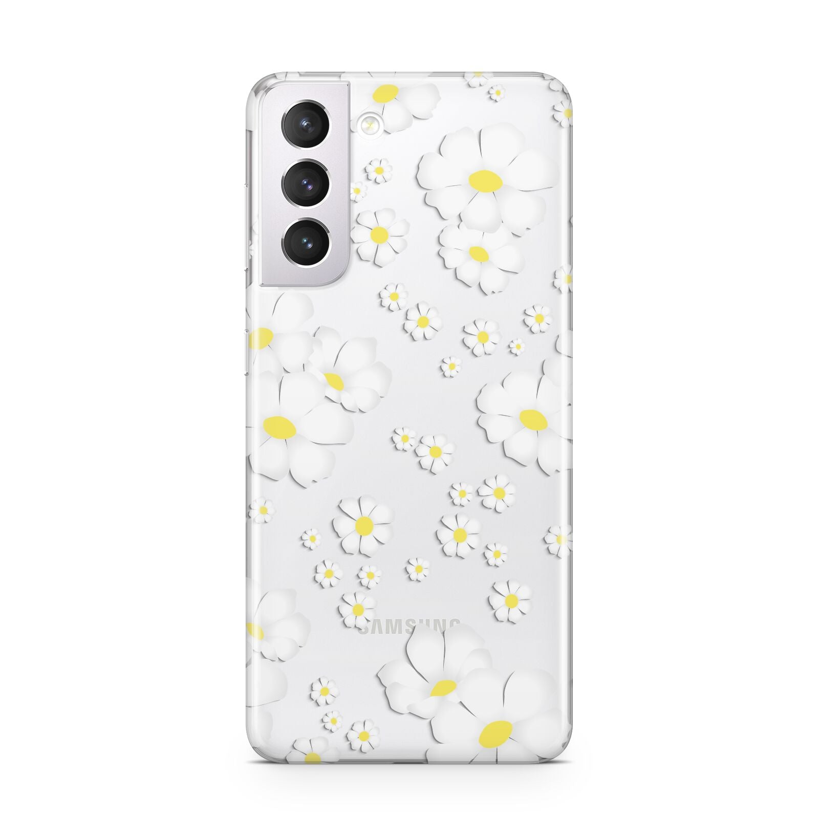 White Daisy Flower Samsung S21 Case