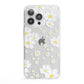 White Daisy Flower iPhone 13 Pro Clear Bumper Case