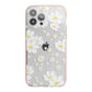 White Daisy Flower iPhone 13 Pro Max TPU Impact Case with Pink Edges