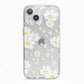 White Daisy Flower iPhone 13 TPU Impact Case with White Edges