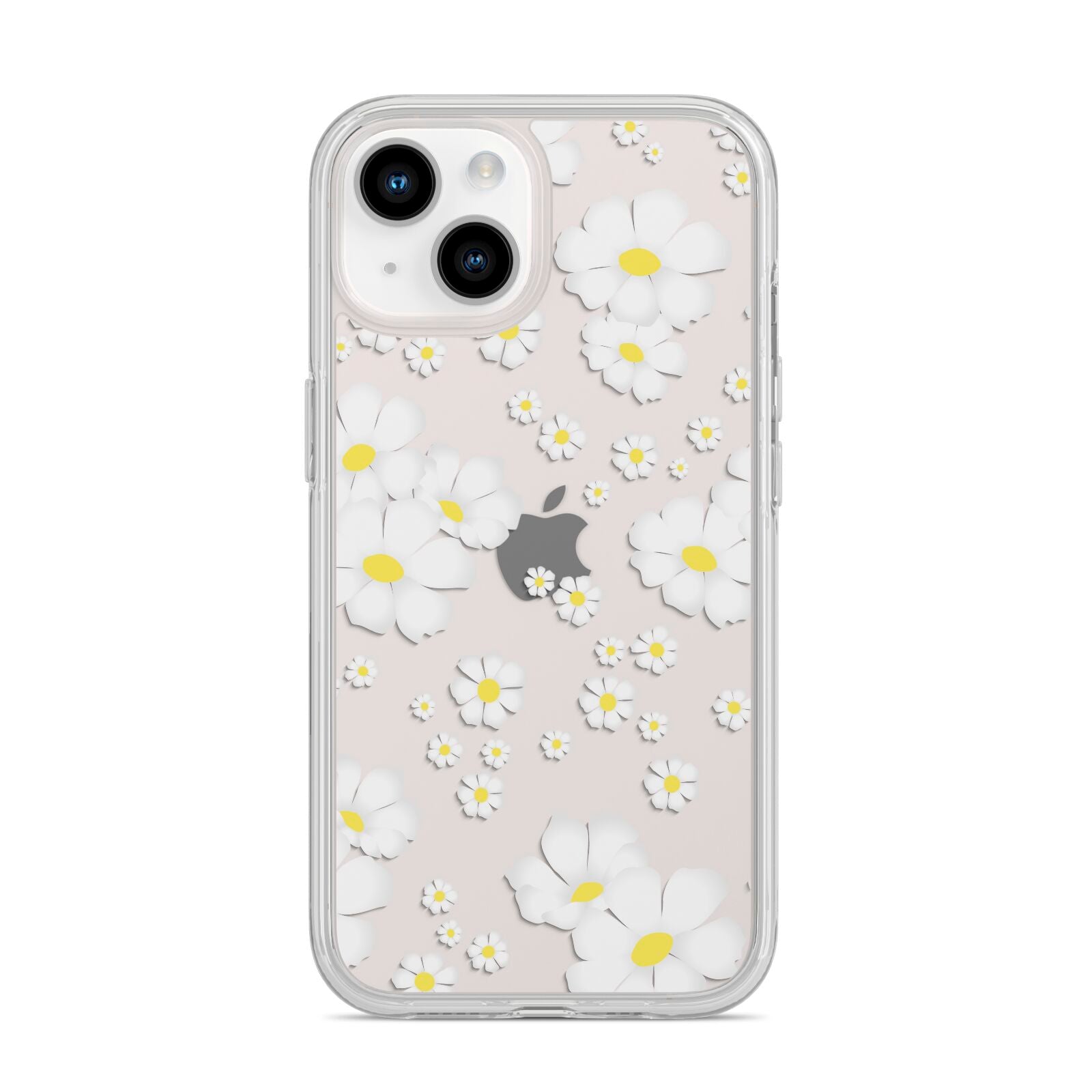 White Daisy Flower iPhone 14 Clear Tough Case Starlight
