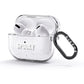 White Dripping Spooky Text AirPods Glitter Case 3rd Gen Side Image
