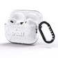 White Dripping Spooky Text AirPods Pro Glitter Case Side Image