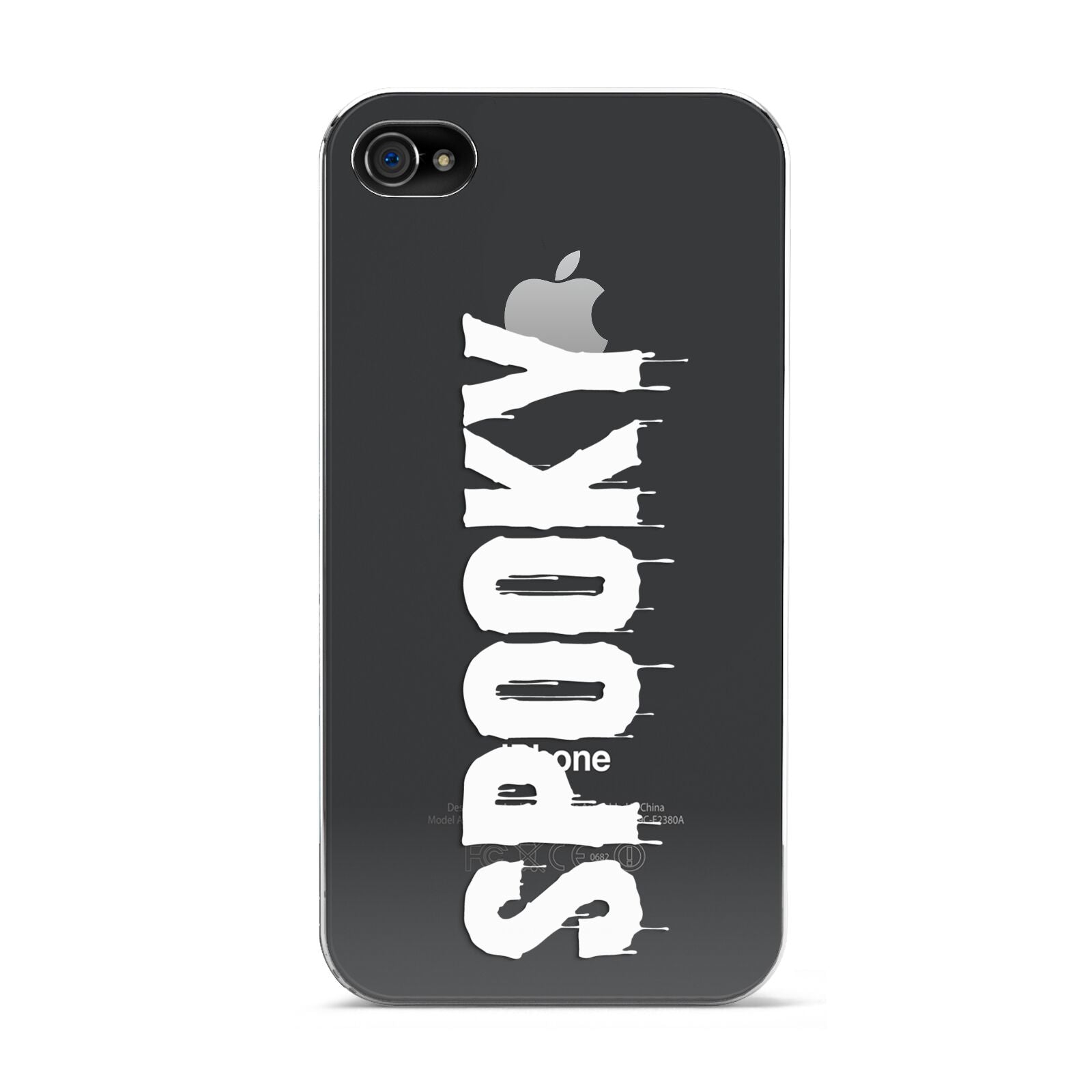 White Dripping Spooky Text Apple iPhone 4s Case