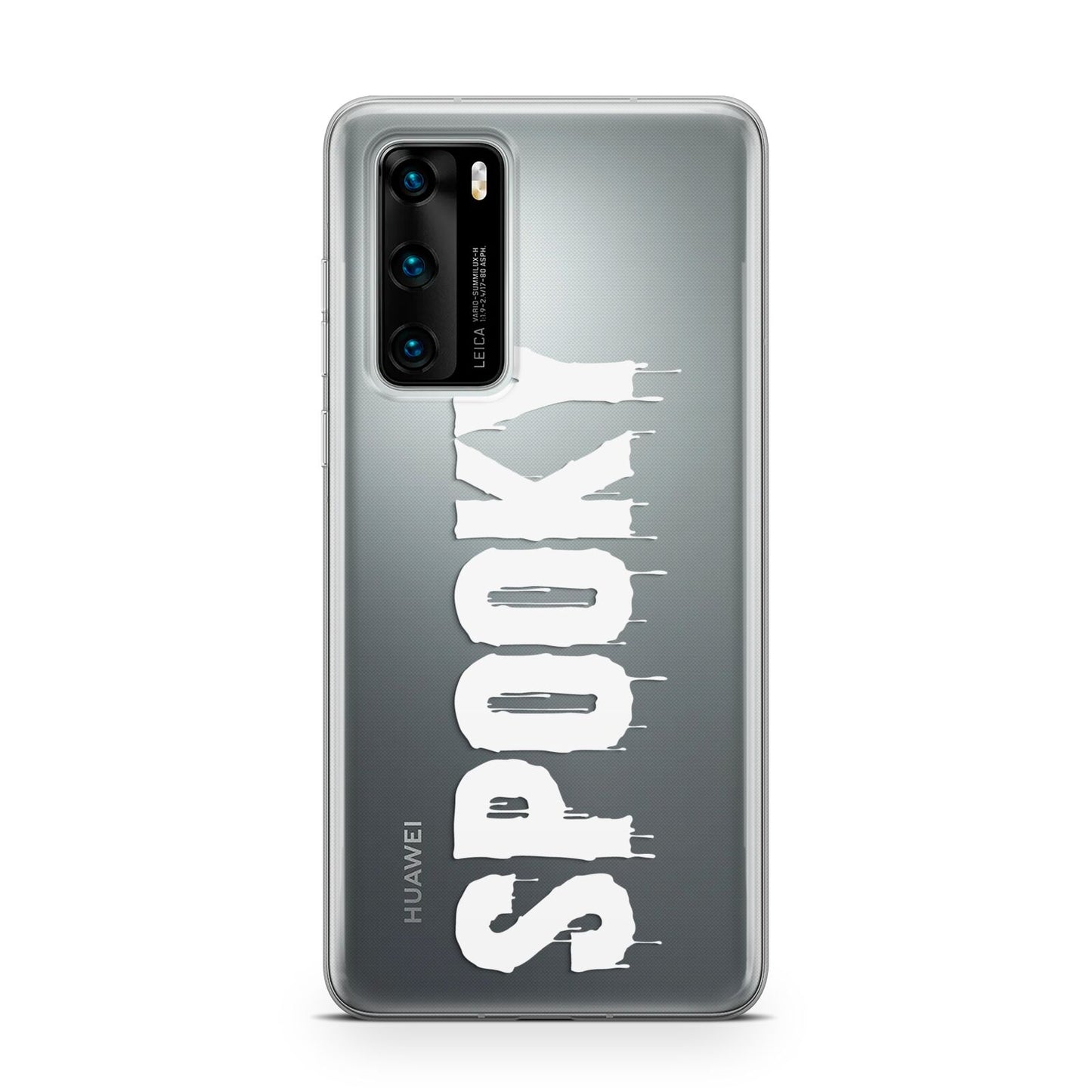 White Dripping Spooky Text Huawei P40 Phone Case