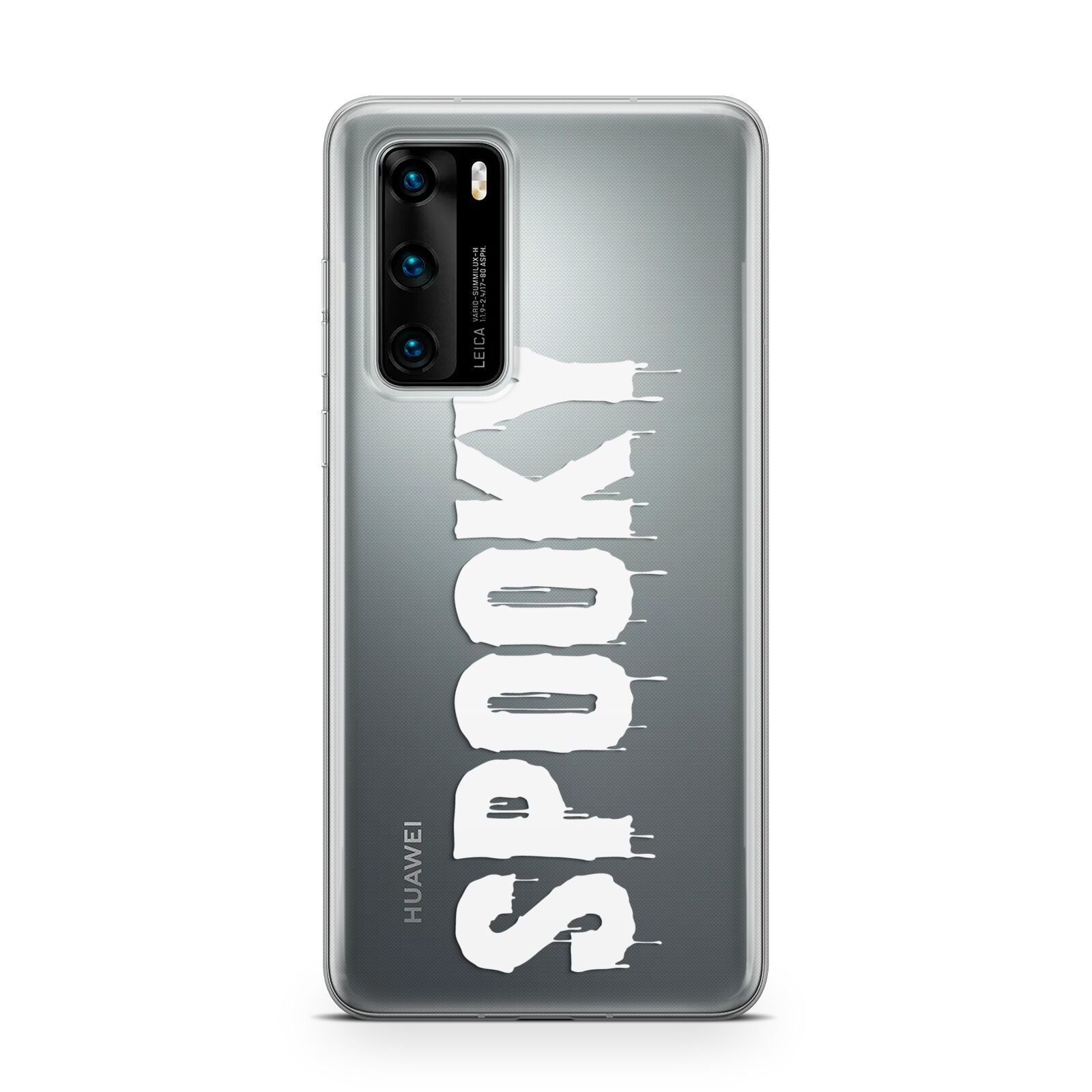 White Dripping Spooky Text Huawei P40 Phone Case