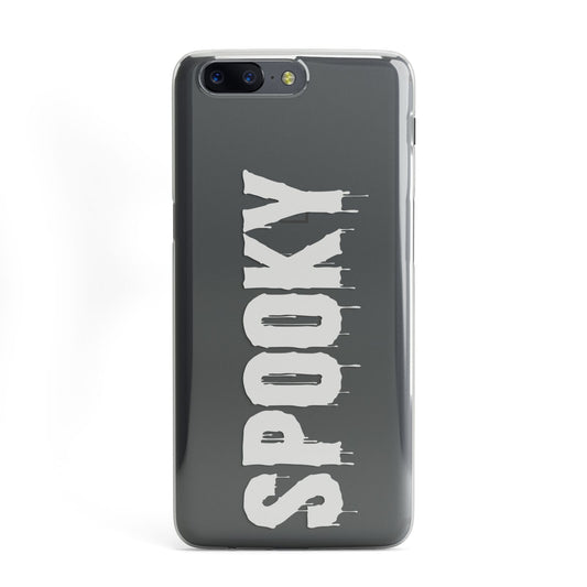 White Dripping Spooky Text OnePlus Case