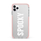 White Dripping Spooky Text iPhone 11 Pro Max Impact Pink Edge Case