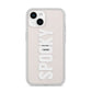 White Dripping Spooky Text iPhone 14 Clear Tough Case Starlight
