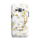White Gold Personalised Marble Text Samsung Galaxy J1 2016 Case