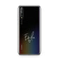 White Handwritten Name Transparent Huawei Enjoy 10s Phone Case