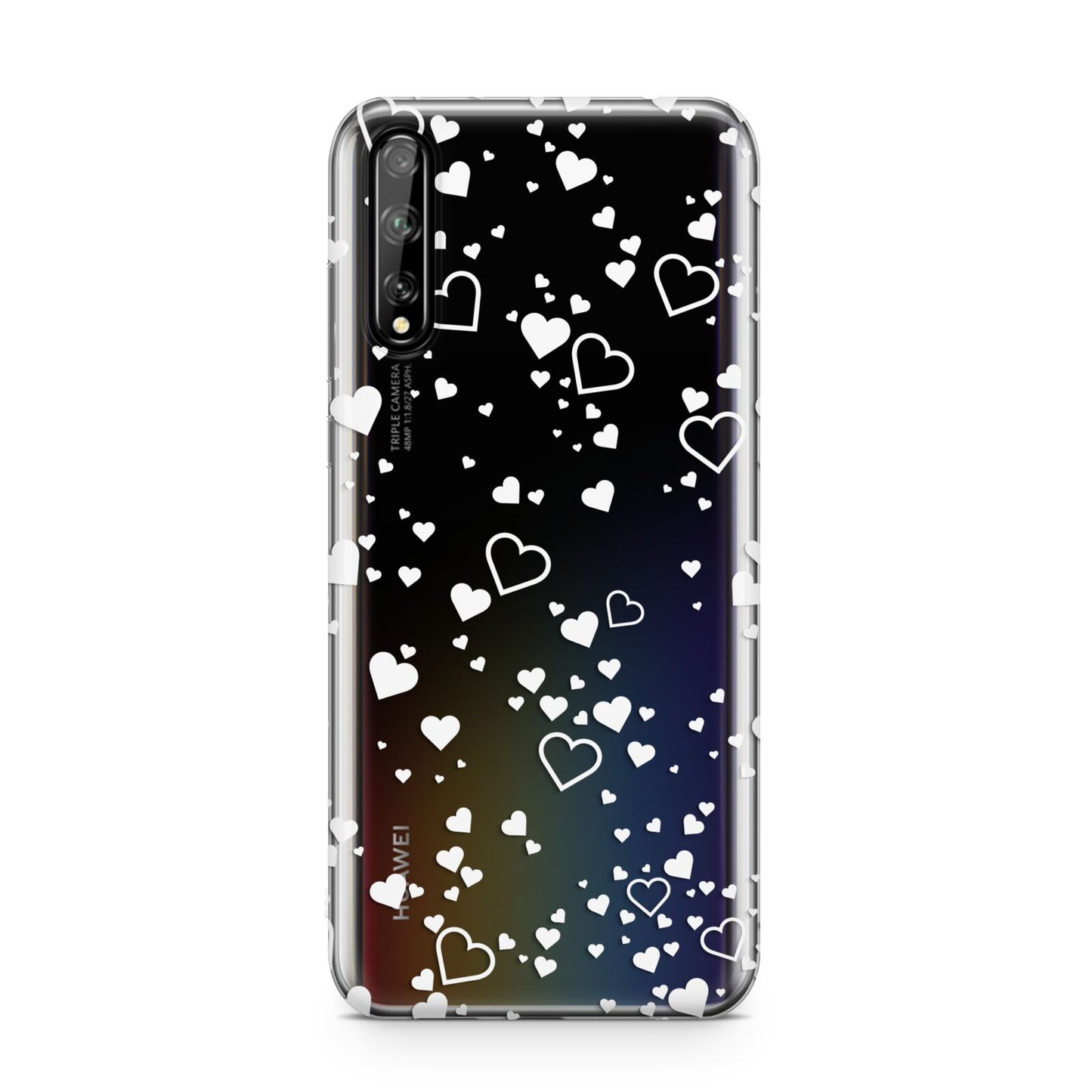 White Heart Huawei Enjoy 10s Phone Case