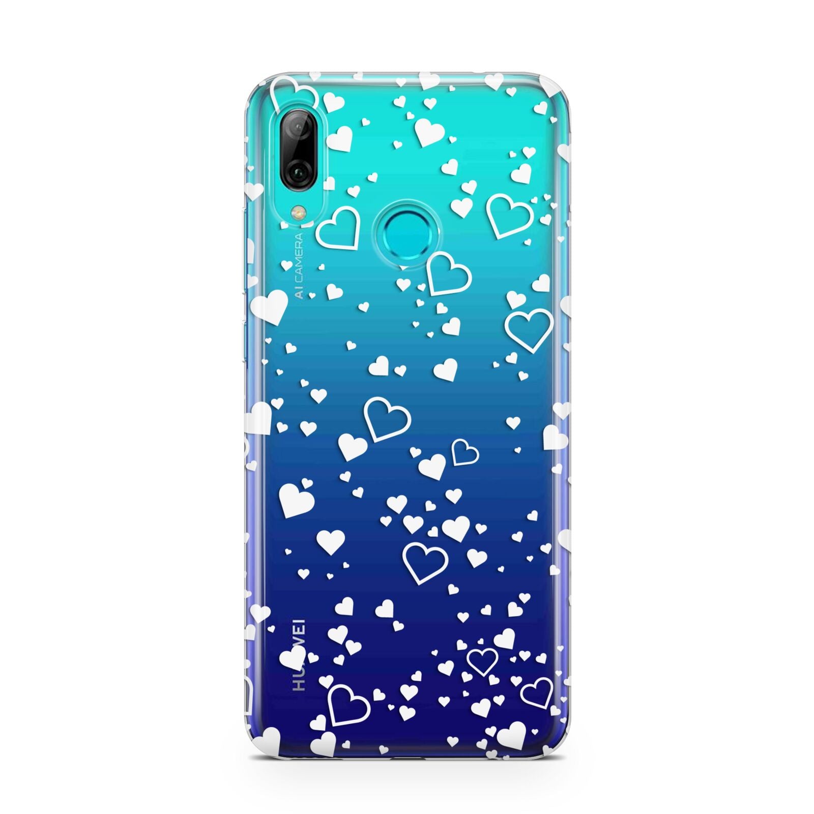 White Heart Huawei P Smart 2019 Case