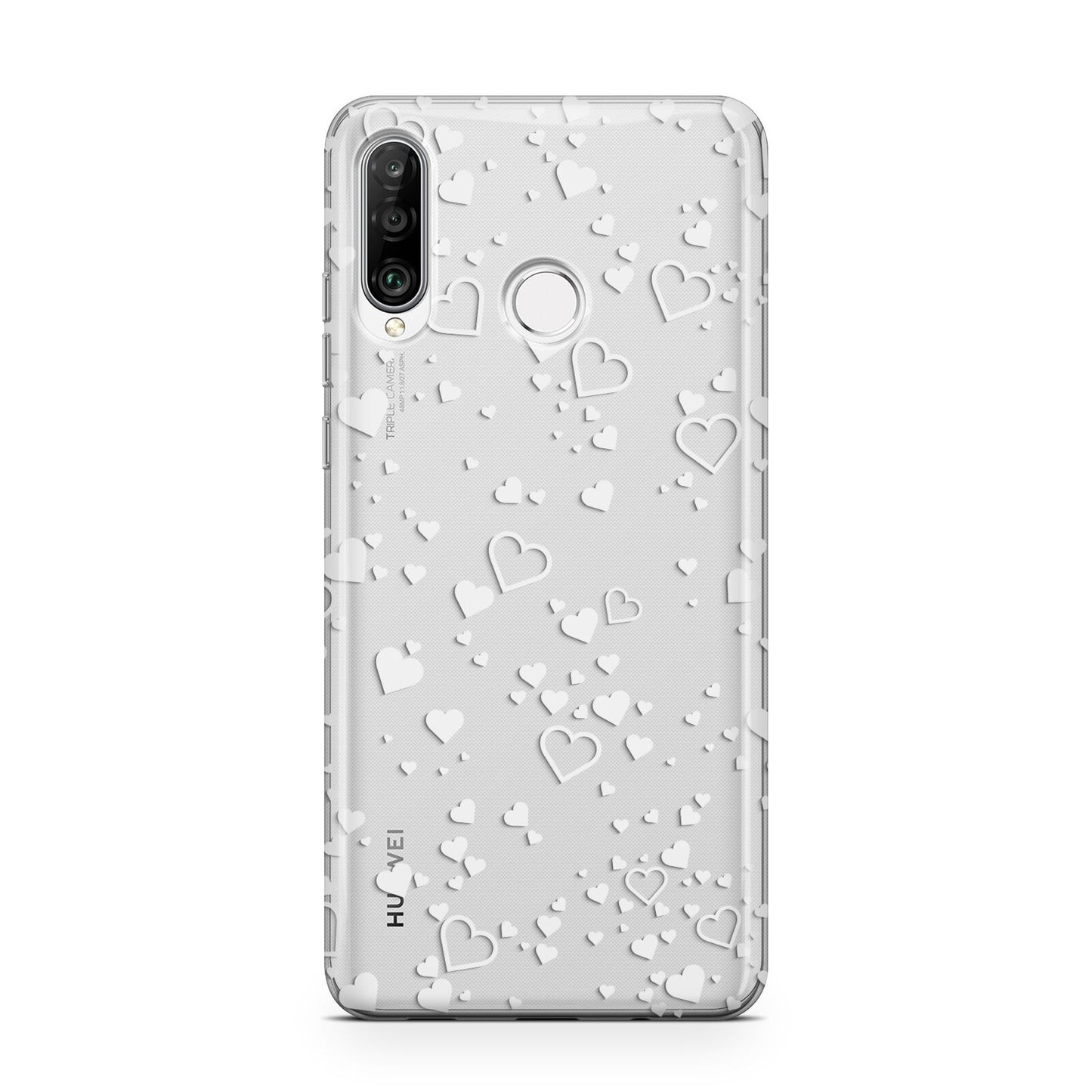 White Heart Huawei P30 Lite Phone Case