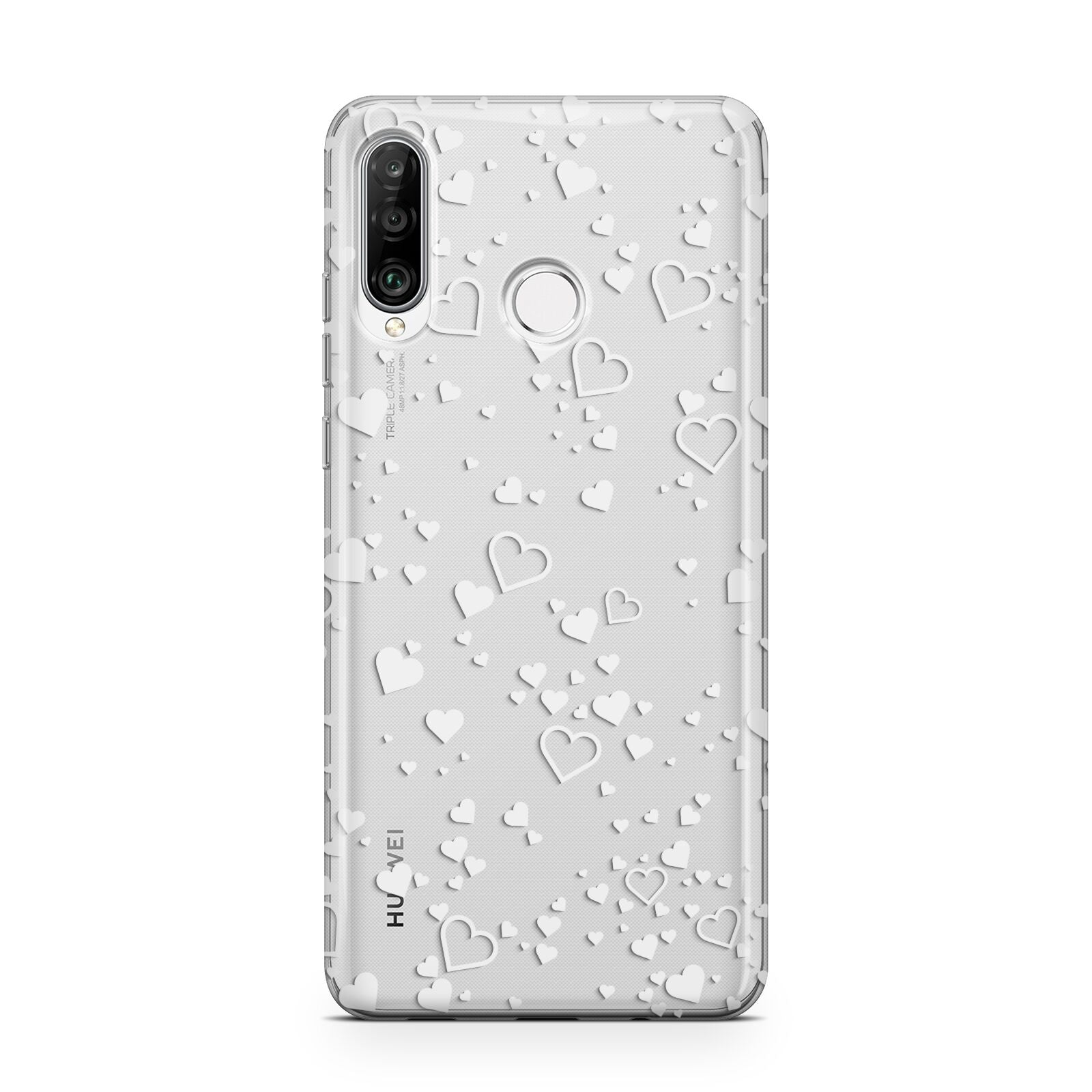 White Heart Huawei P30 Lite Phone Case