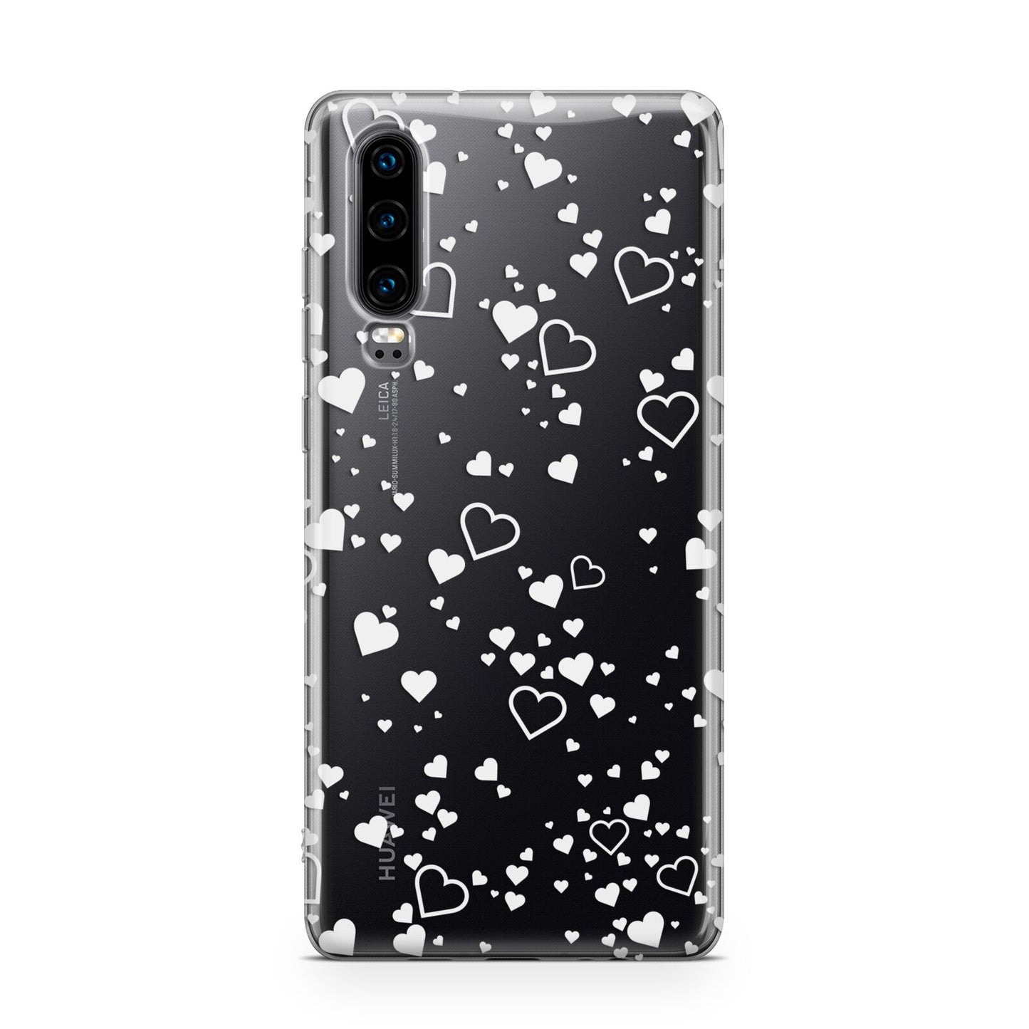White Heart Huawei P30 Phone Case