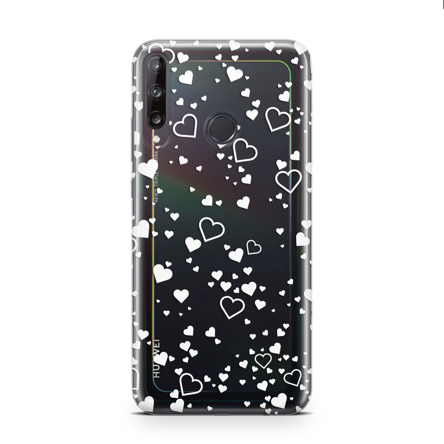 White Heart Huawei P40 Lite E Phone Case