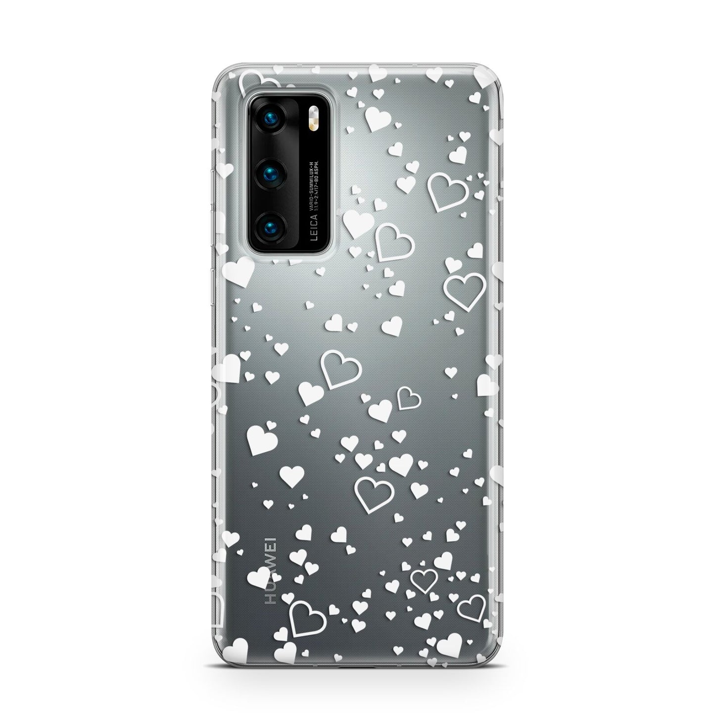 White Heart Huawei P40 Phone Case